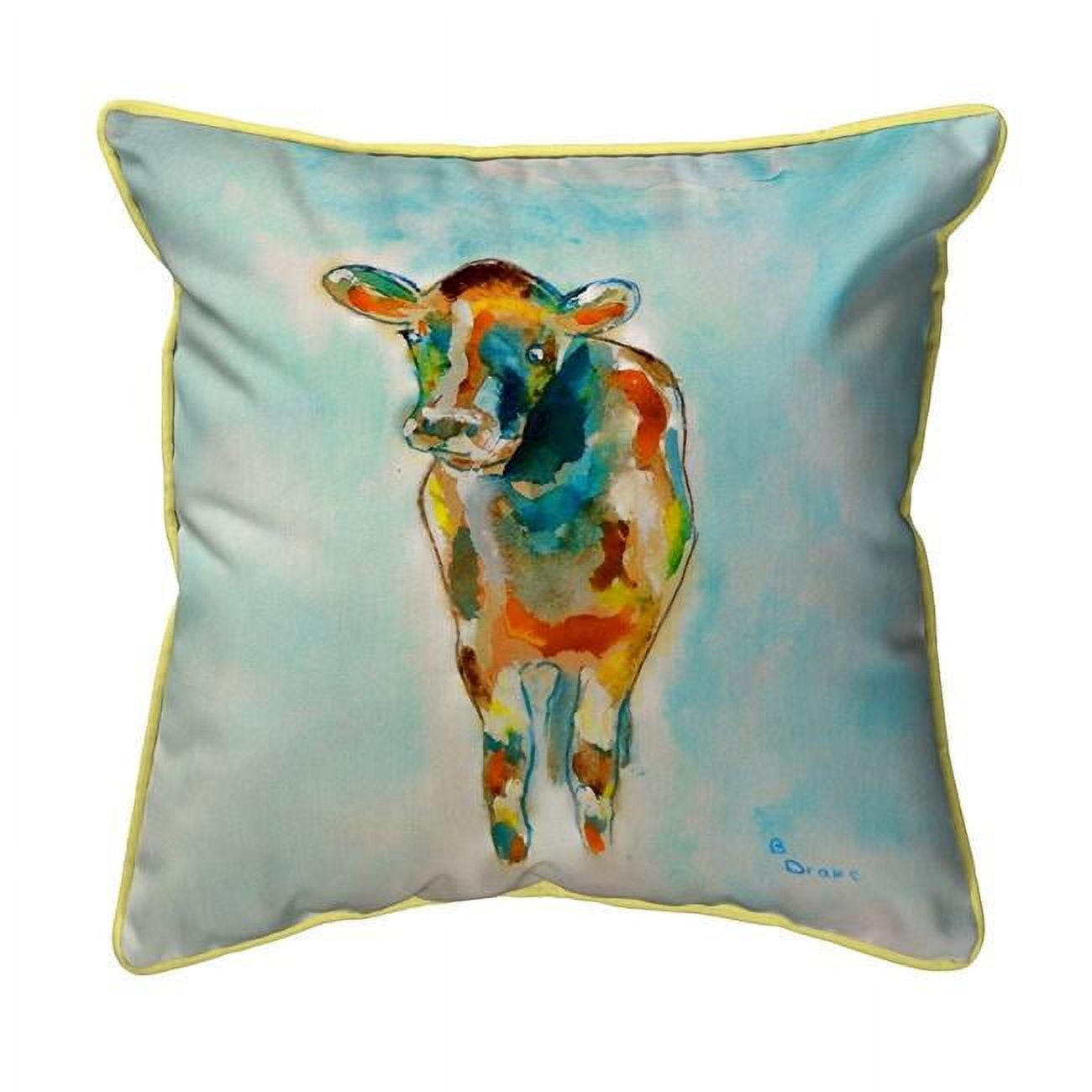 22 x 22 in. Betsys Cow Extra Large Zippered Pillow