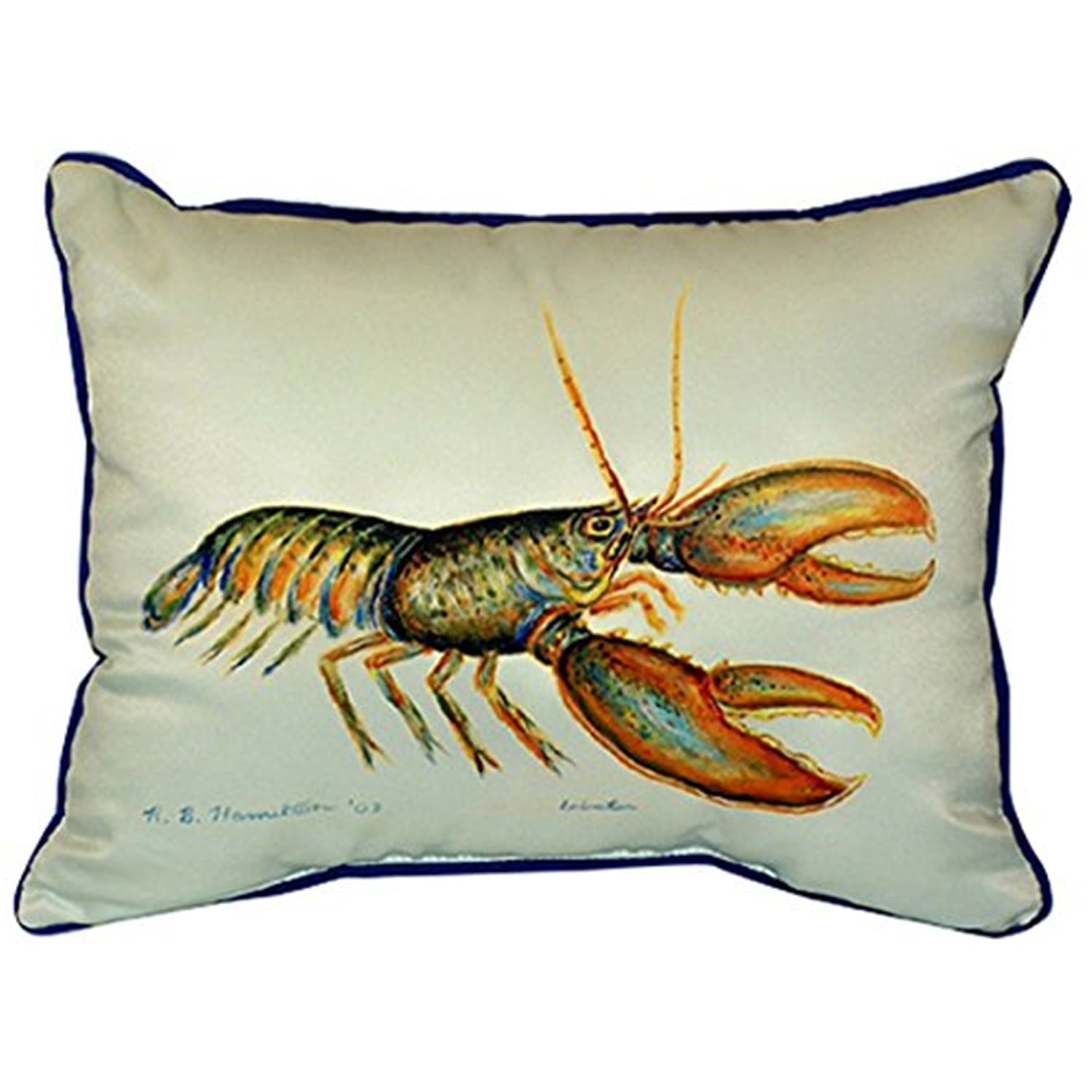 20 x 24 in. Lobster Extra Large Zippered Pillow