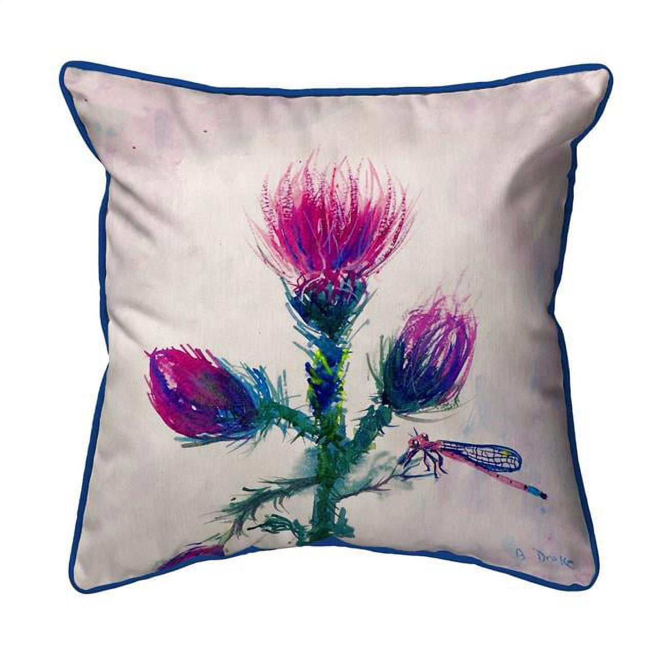 22 x 22 in. Thistle Extra Large Zippered Pillow