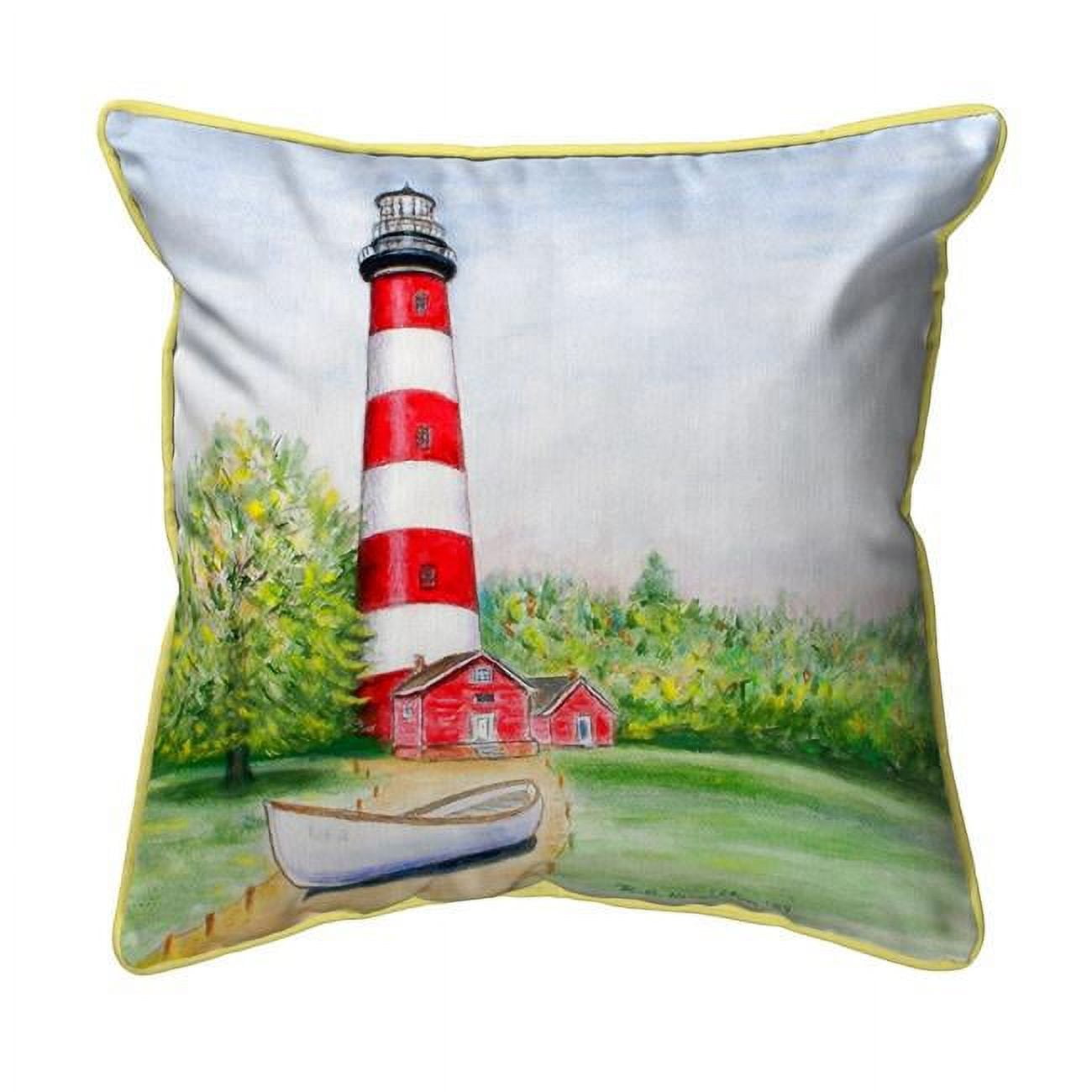 22 x 22 in. Chincoteague Lighthouse VA Extra Large Zippered Pillow