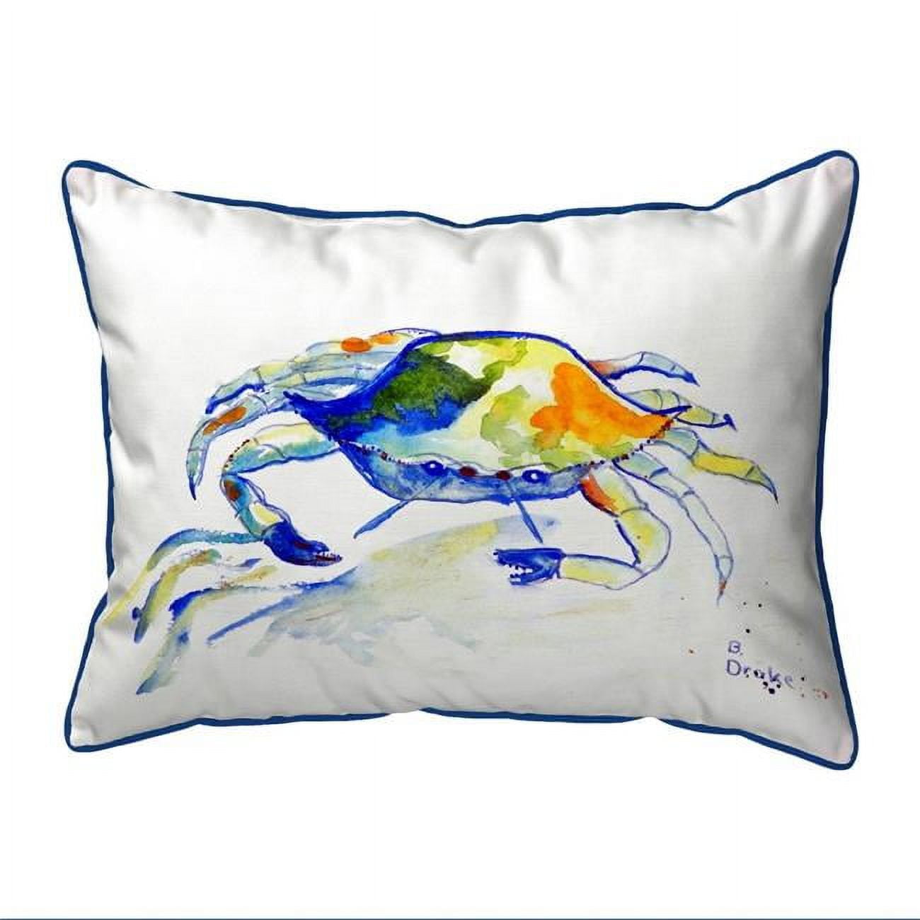 20 x 24 in. Yellow Crab Extra Large Zippered Pillow