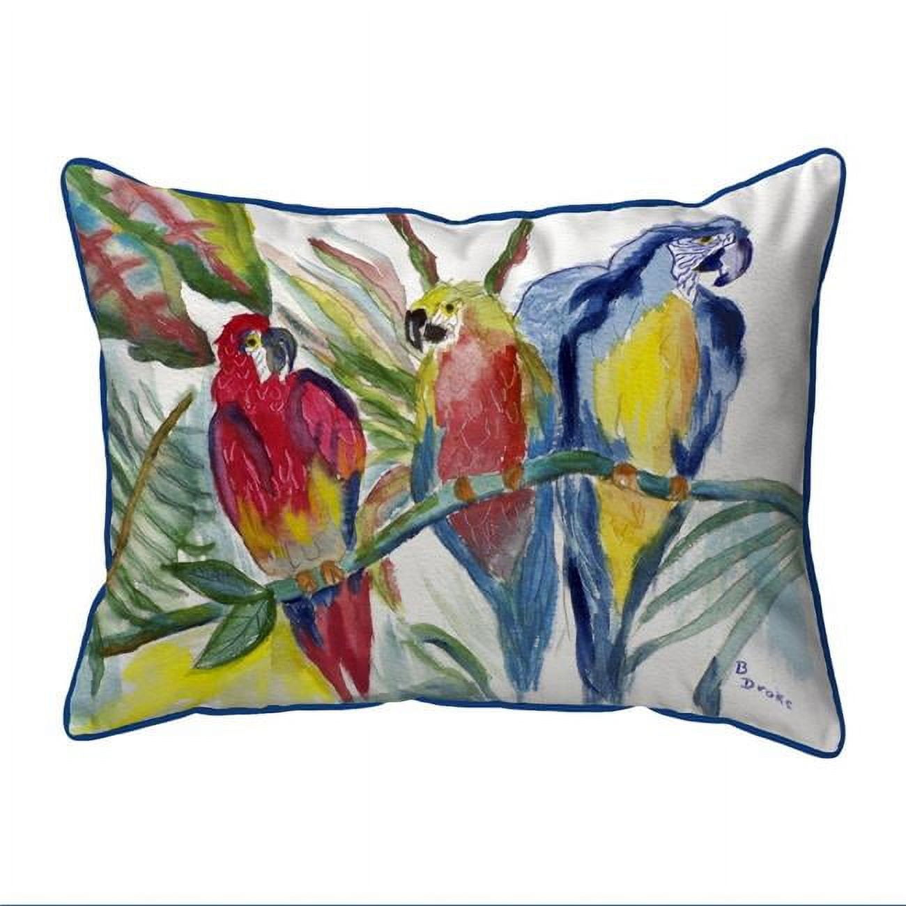 20 x 24 in. Parrot Family Extra Large Zippered Pillow