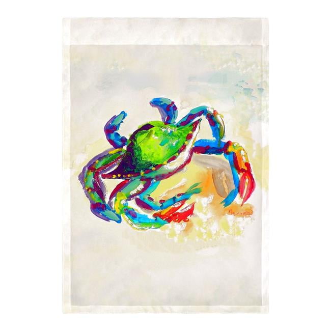 12.5 x 18 in. Teal Crab Flag