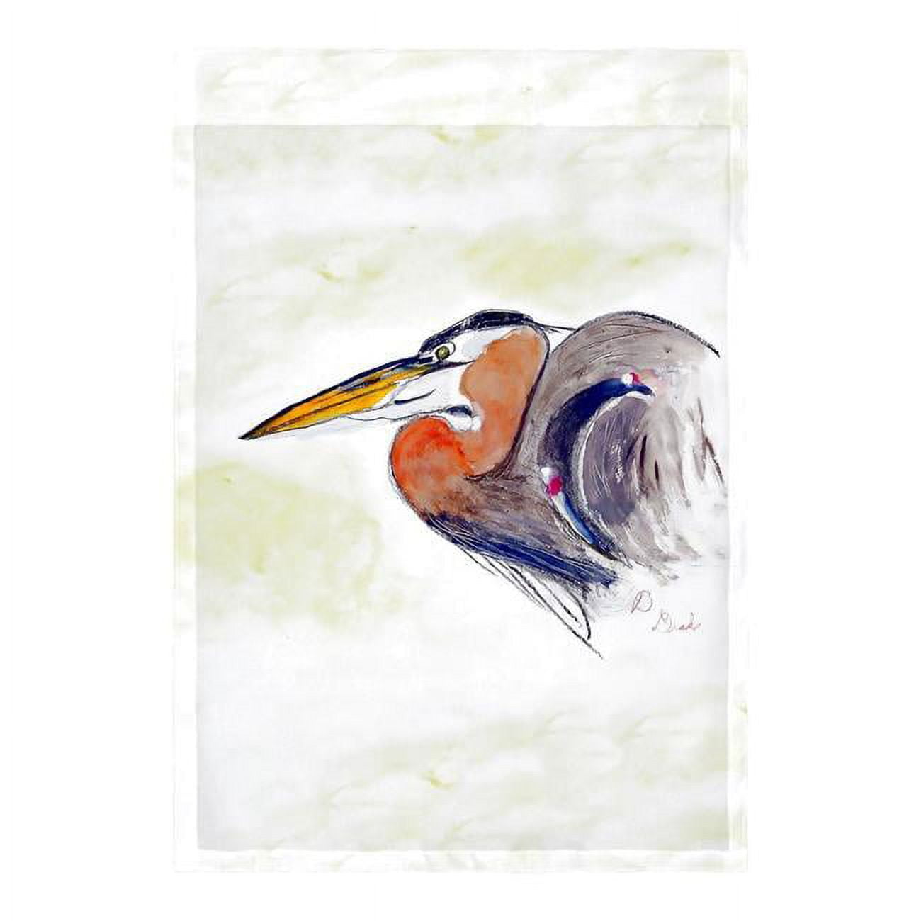 12.5 x 18 in. Heron Portrait Flag