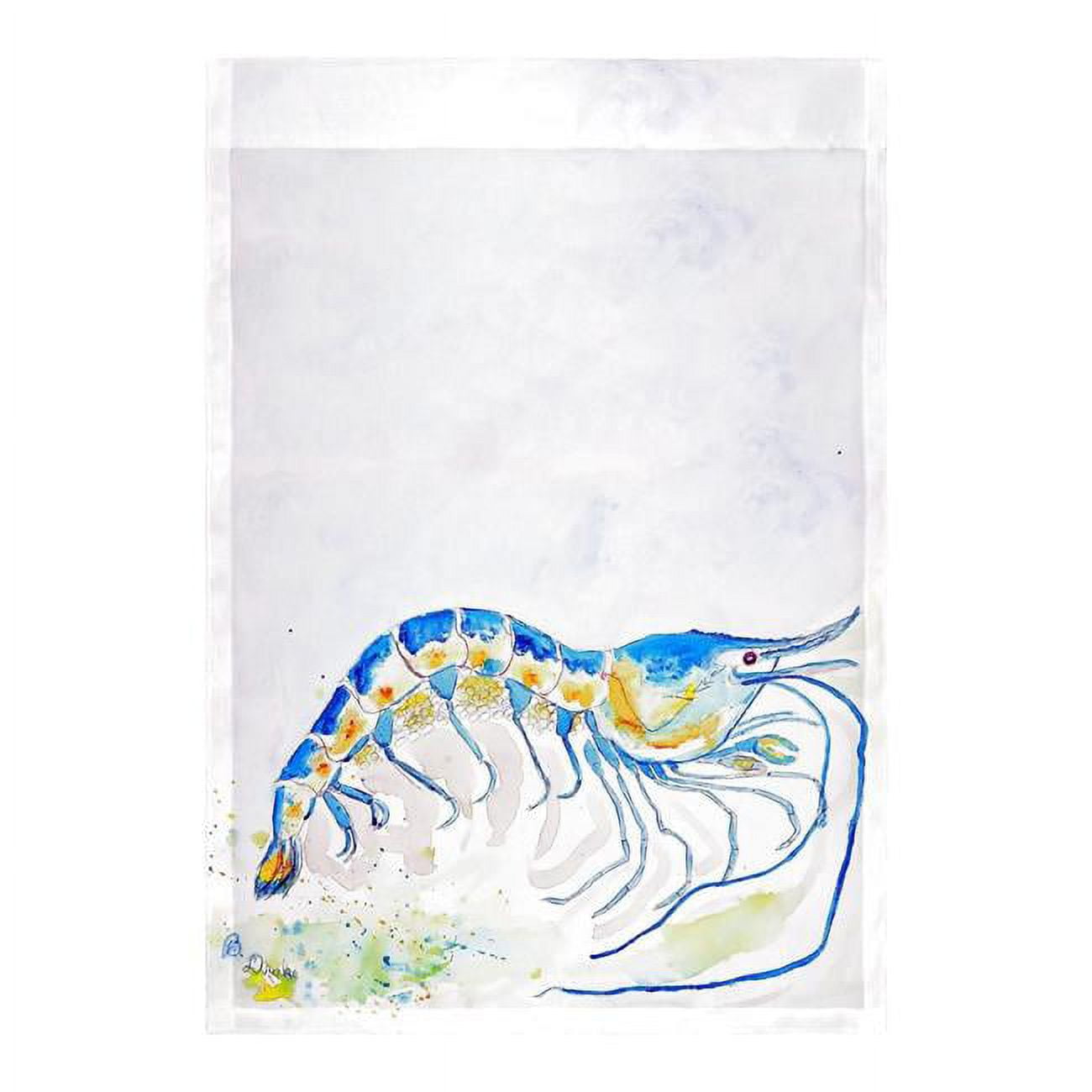 12.5 x 18 in. Blue Shrimp Flag