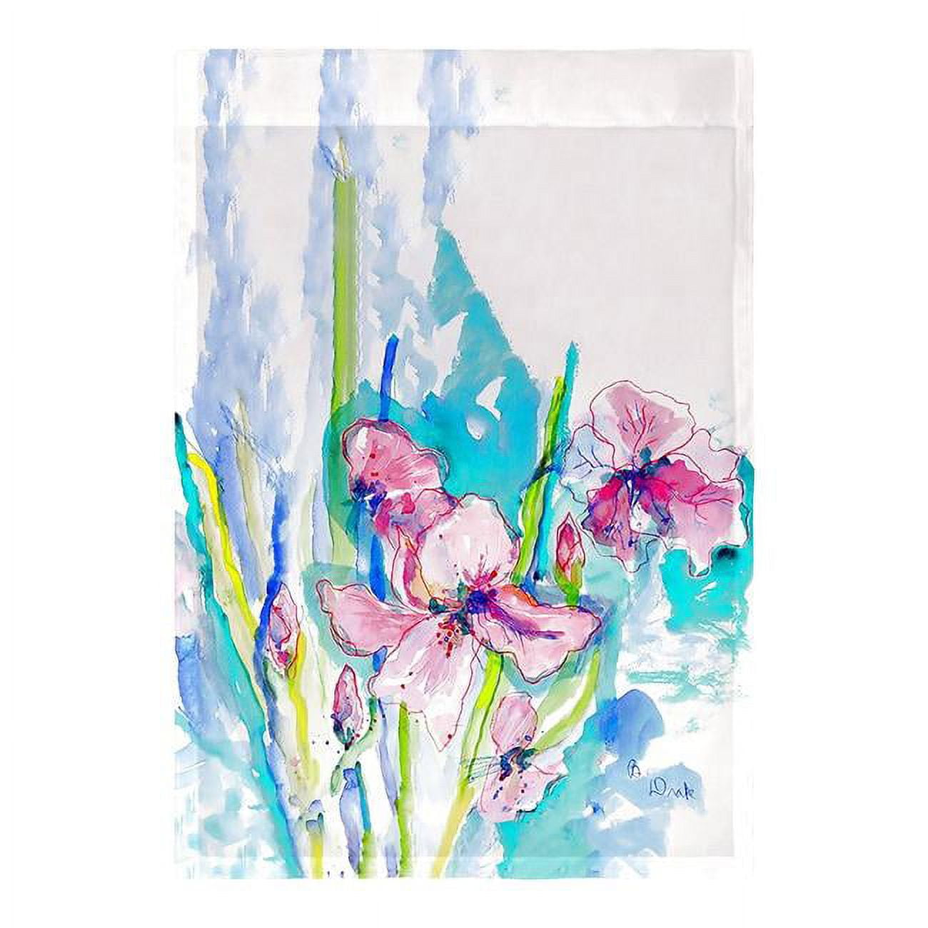 12.5 x 18 in. Pink Iris Flag