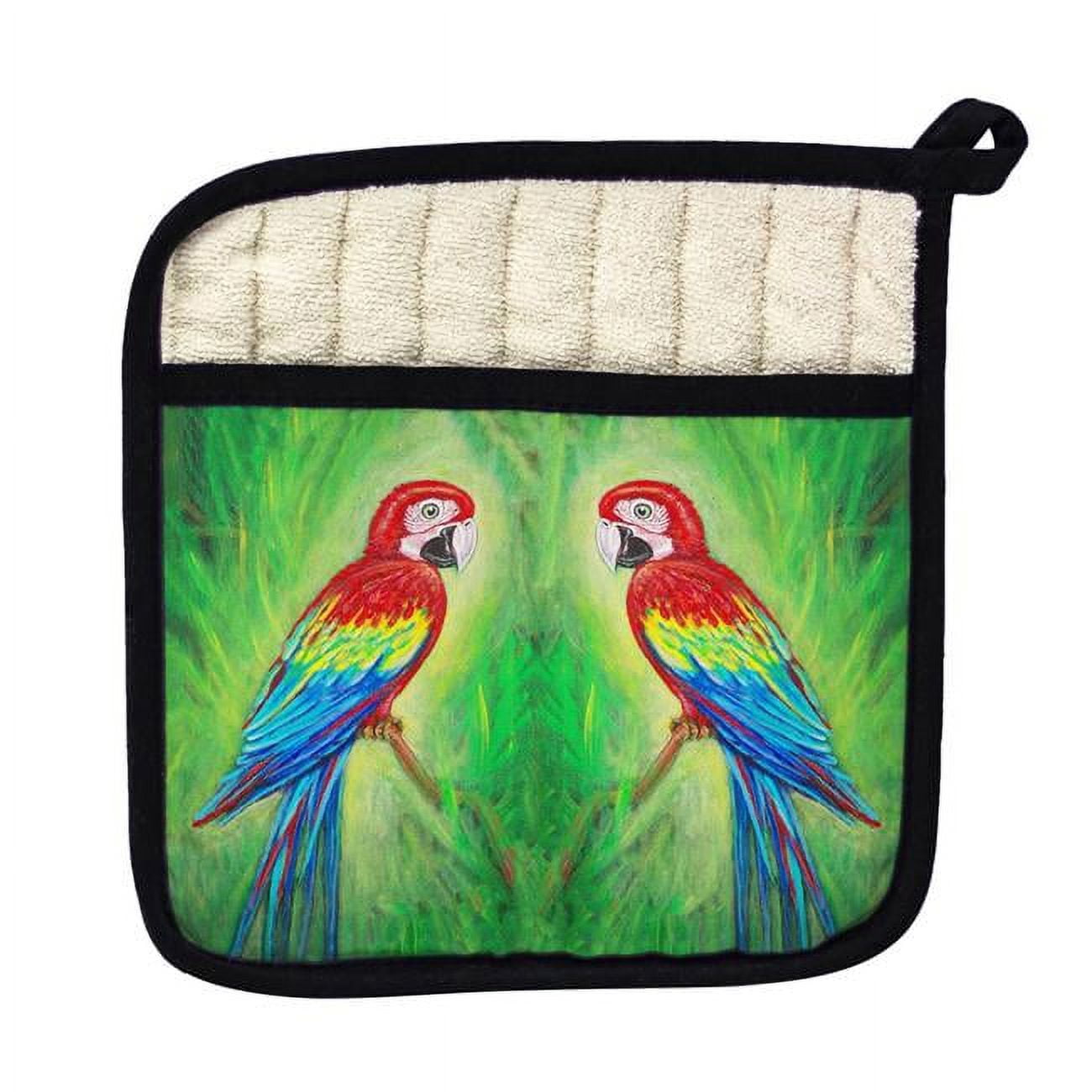 Picture of Betsy Drake PT033 Red Macaws Pot Holder