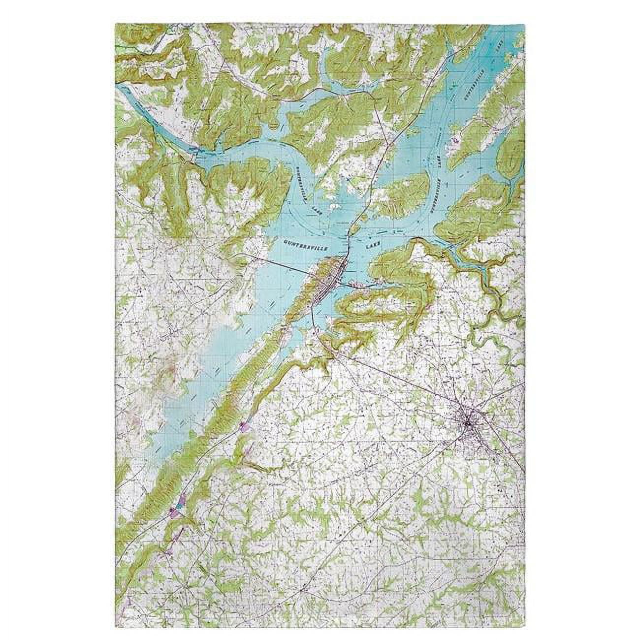 Picture of Betsy Drake GT611 Lake Guntersville, AL Nautical Map Guest Towel