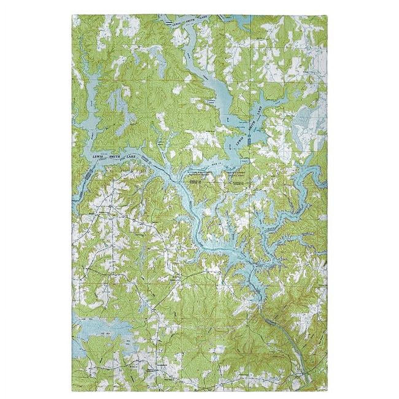Picture of Betsy Drake GT612 Lewis Smith Lake, AL Nautical Map Guest Towel