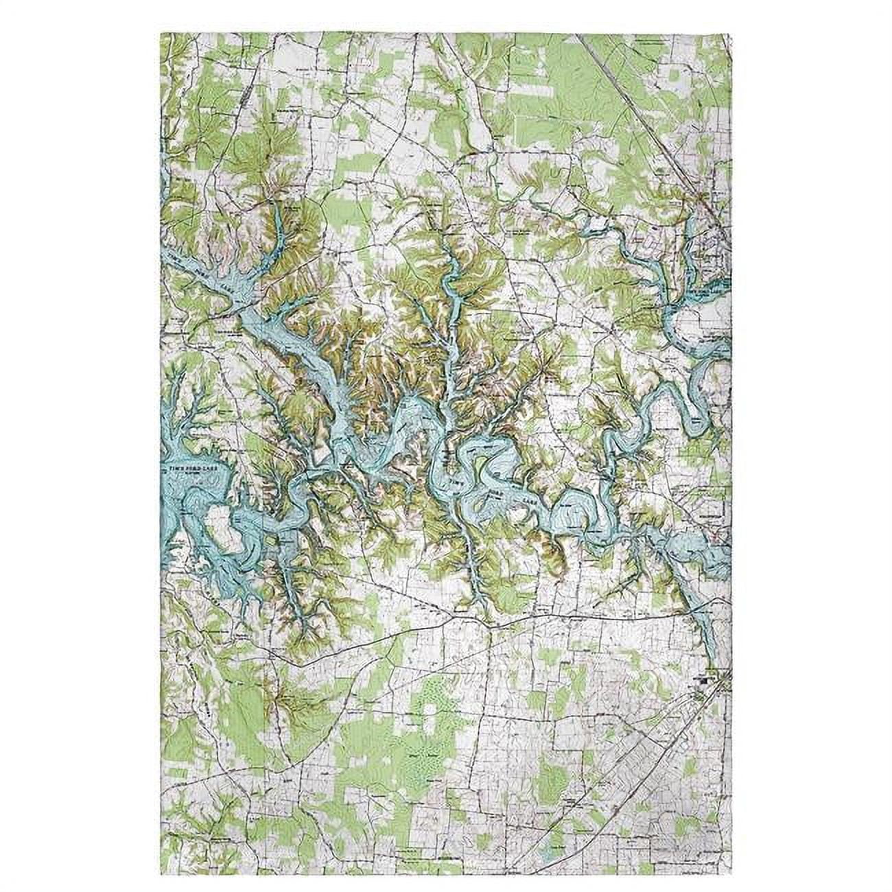 Picture of Betsy Drake GT613 Tims Ford Lake, TN Nautical Map Guest Towel