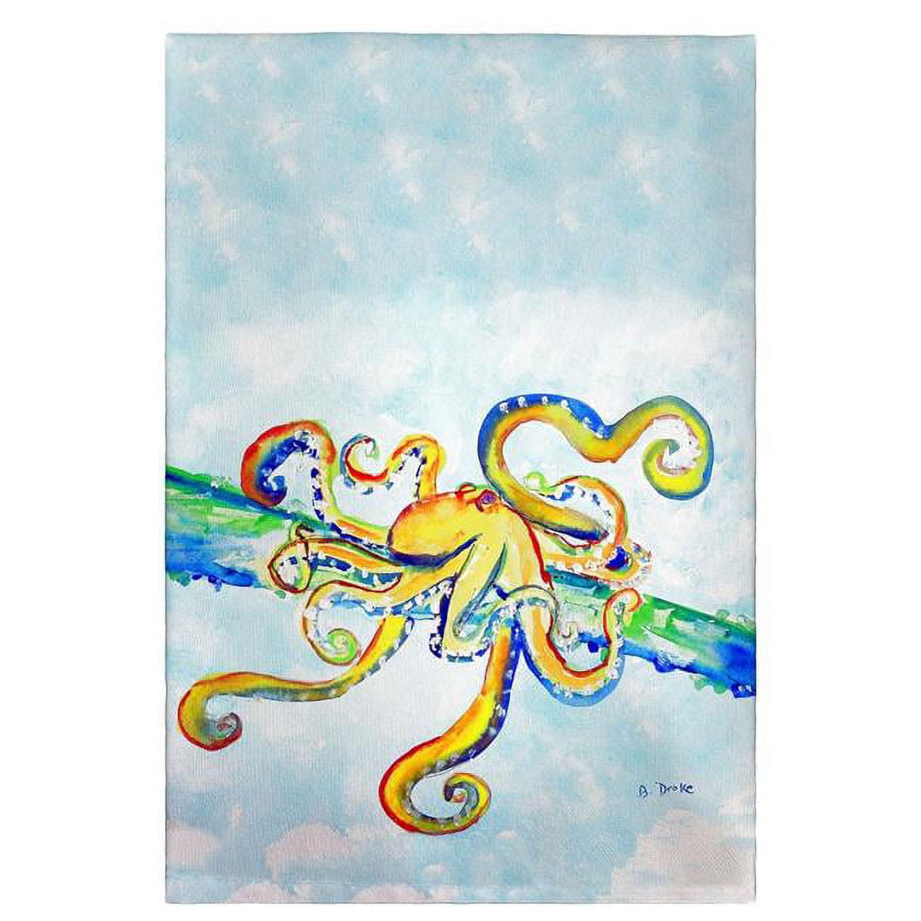 Picture of Betsy Drake GT637 Crazy Octopus Guest Towel
