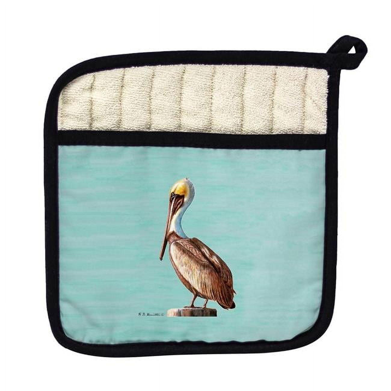 Picture of Betsy Drake PT035C Pelican Teal Pot Holder