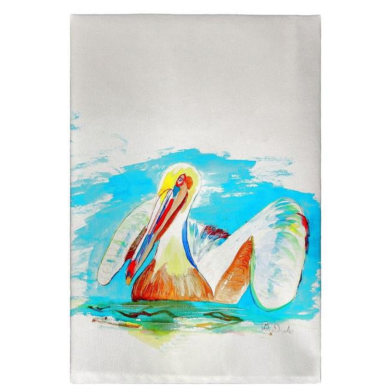 Picture of Betsy Drake GT715 Pelican in Teal Guest Towel
