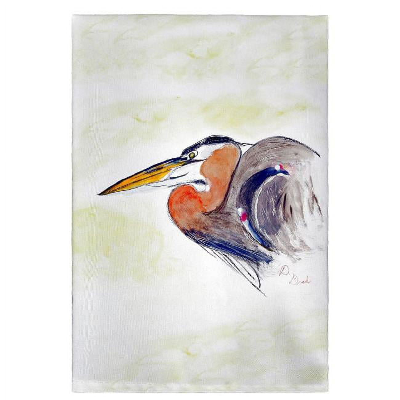 Picture of Betsy Drake GT719 Heron Portrait Guest Towel