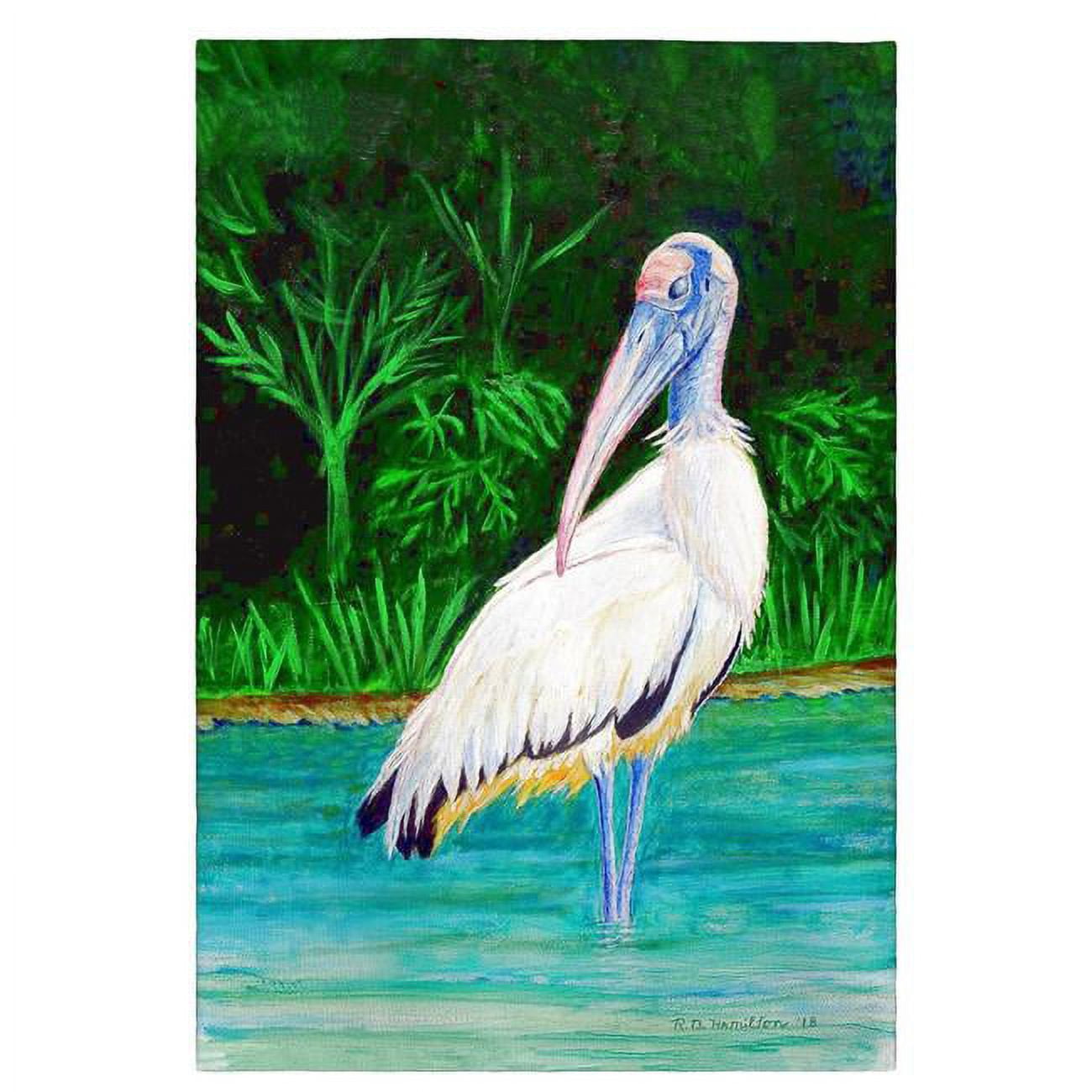 Picture of Betsy Drake GT738 Dicks Wood Stork Guest Towel
