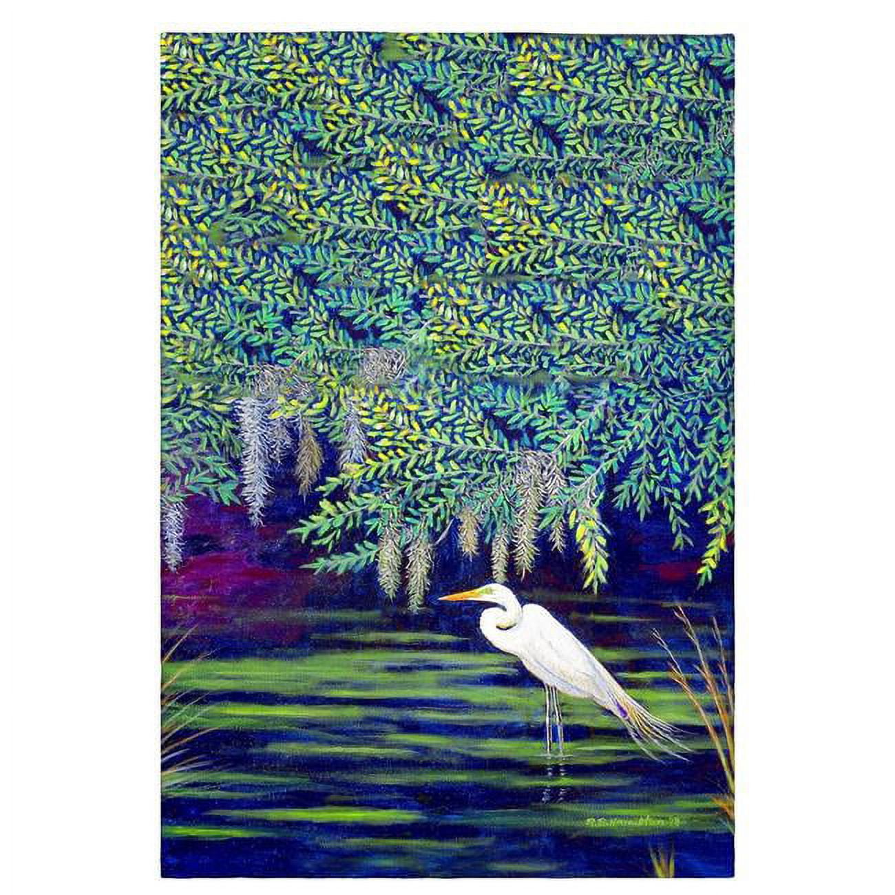 Picture of Betsy Drake GT751 Egret Lagooon Guest Towel