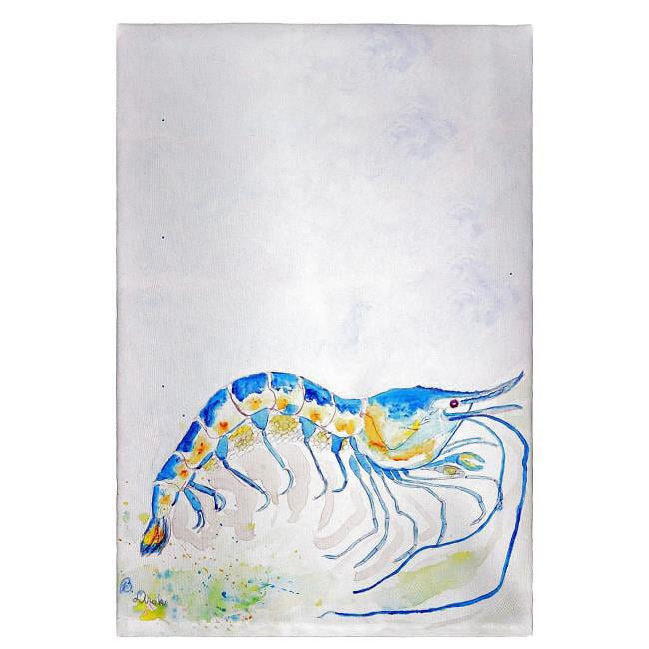 Picture of Betsy Drake GT753 Blue Shrimp Guest Towel