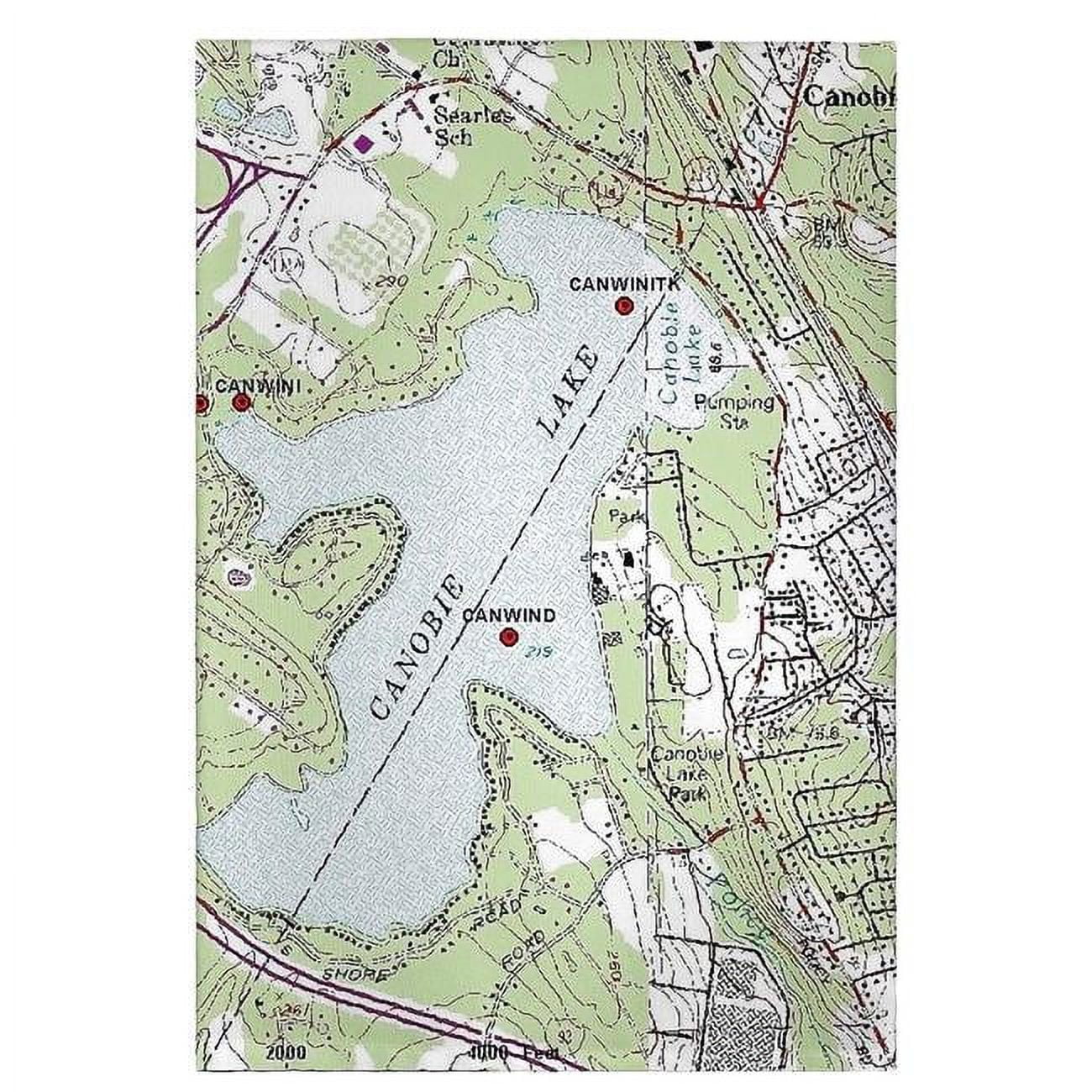 Picture of Betsy Drake GT852 Canobie Lake, NH Nautical Map Guest Towel