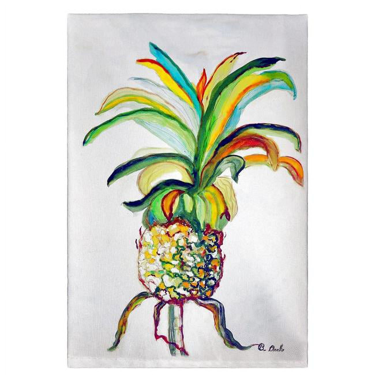 Picture of Betsy Drake GT894 Colorful Pineapple Guest Towel