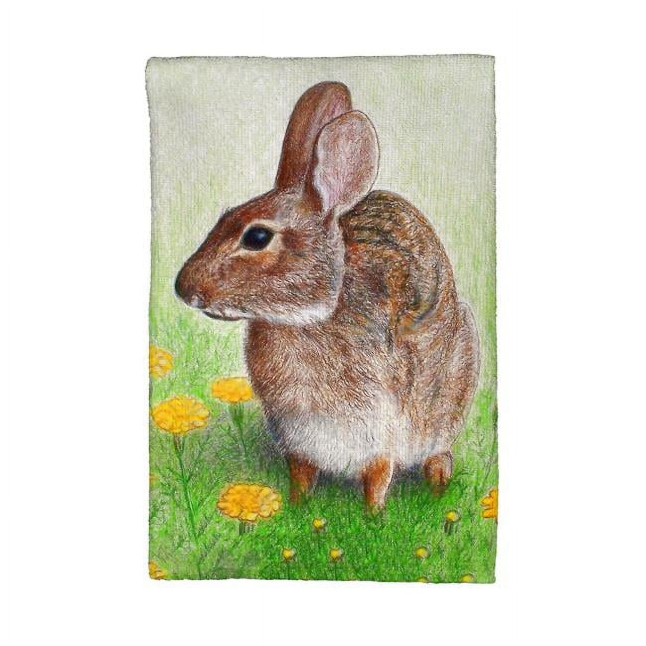Picture of Betsy Drake KT053L Rabbit Left Kitchen Towel