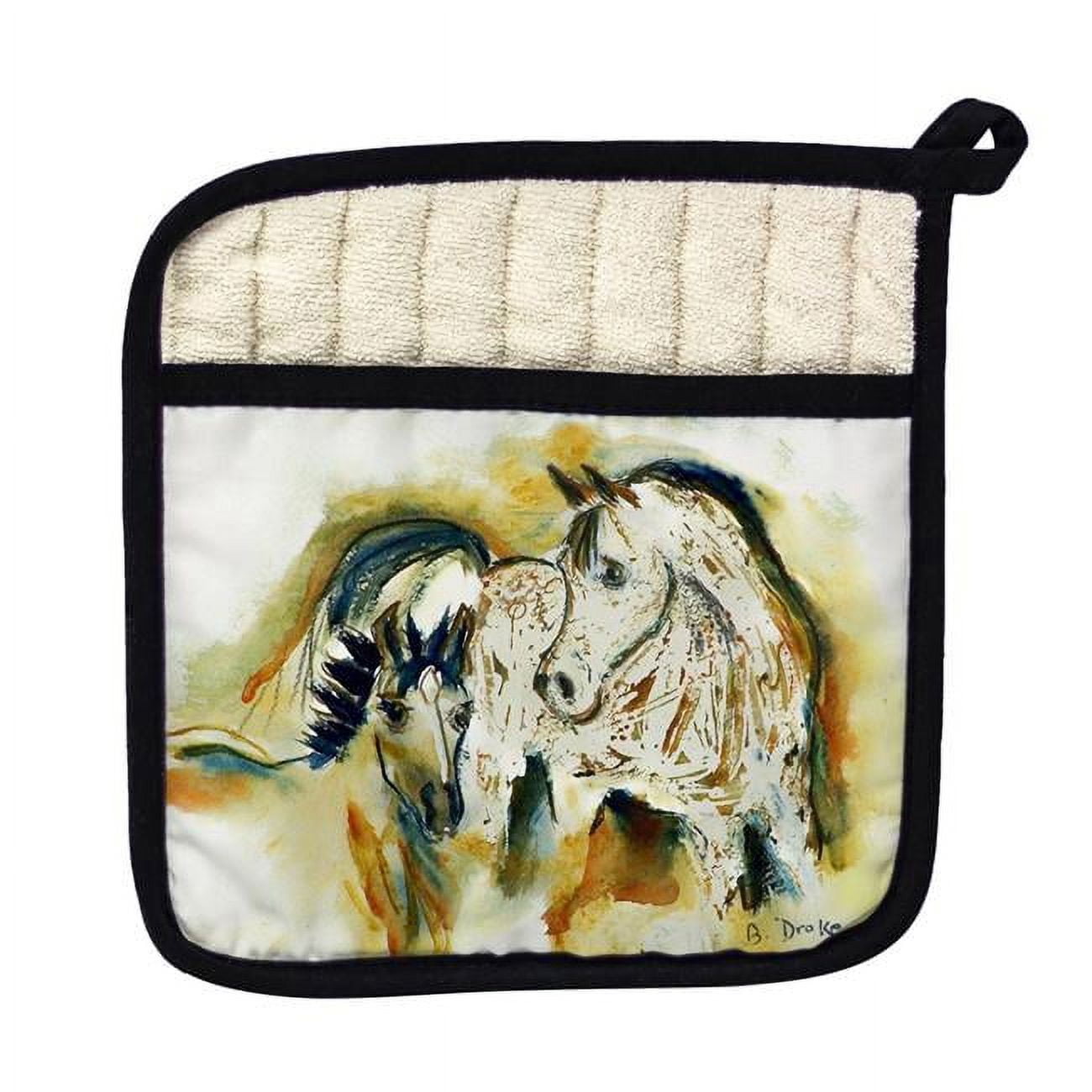 Picture of Betsy Drake PT058 Mare & Colt Pot Holder