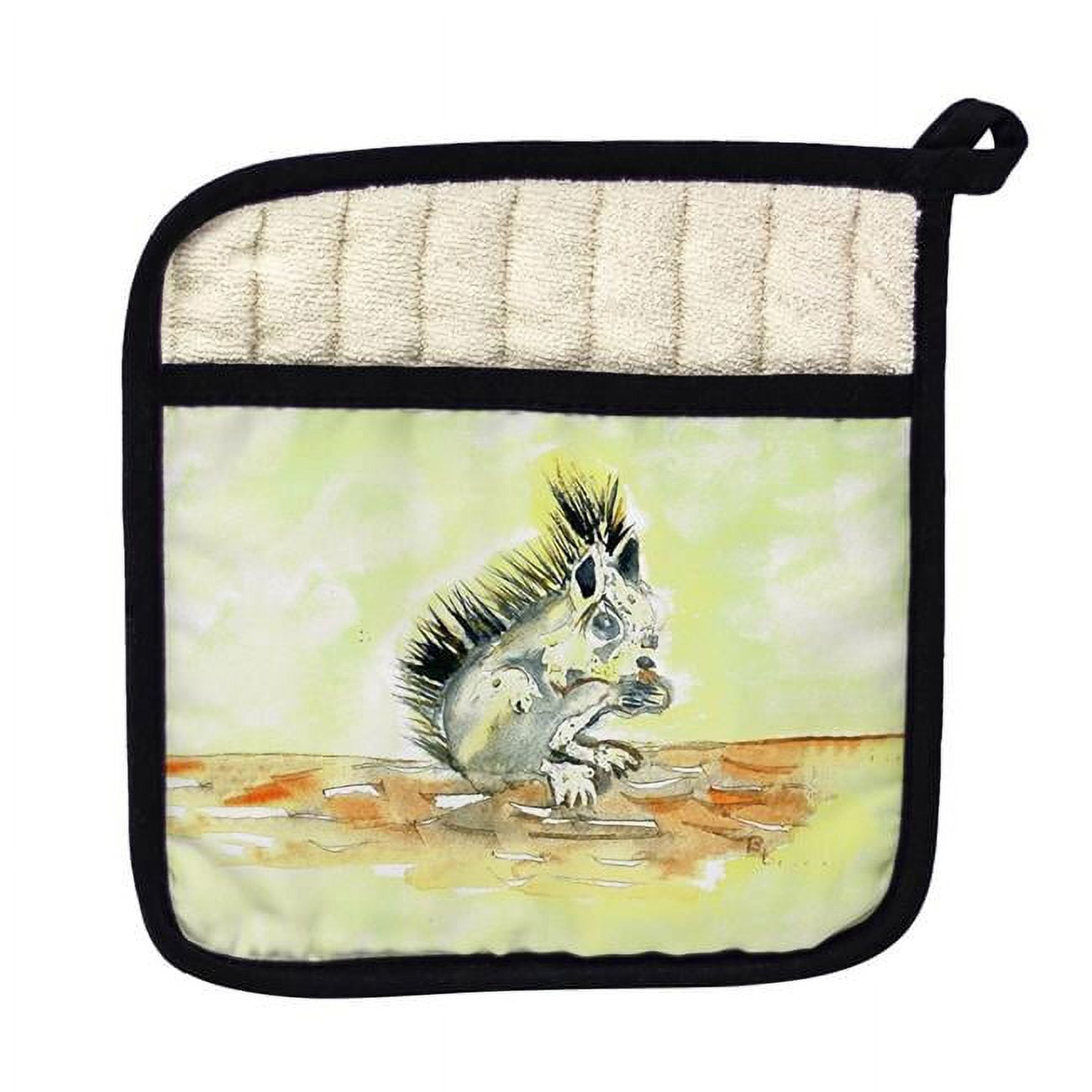 Picture of Betsy Drake PT059 Baby Squirrel Pot Holder