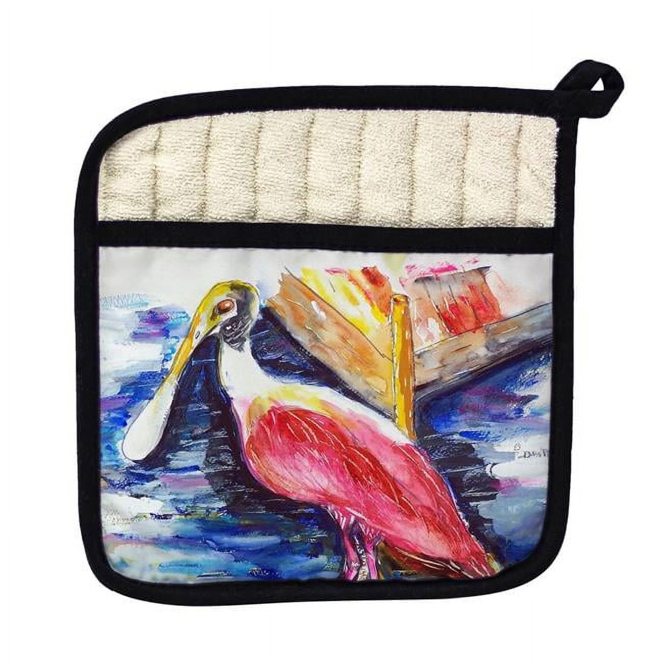 Picture of Betsy Drake PT067 Spoonbill Pot Holder