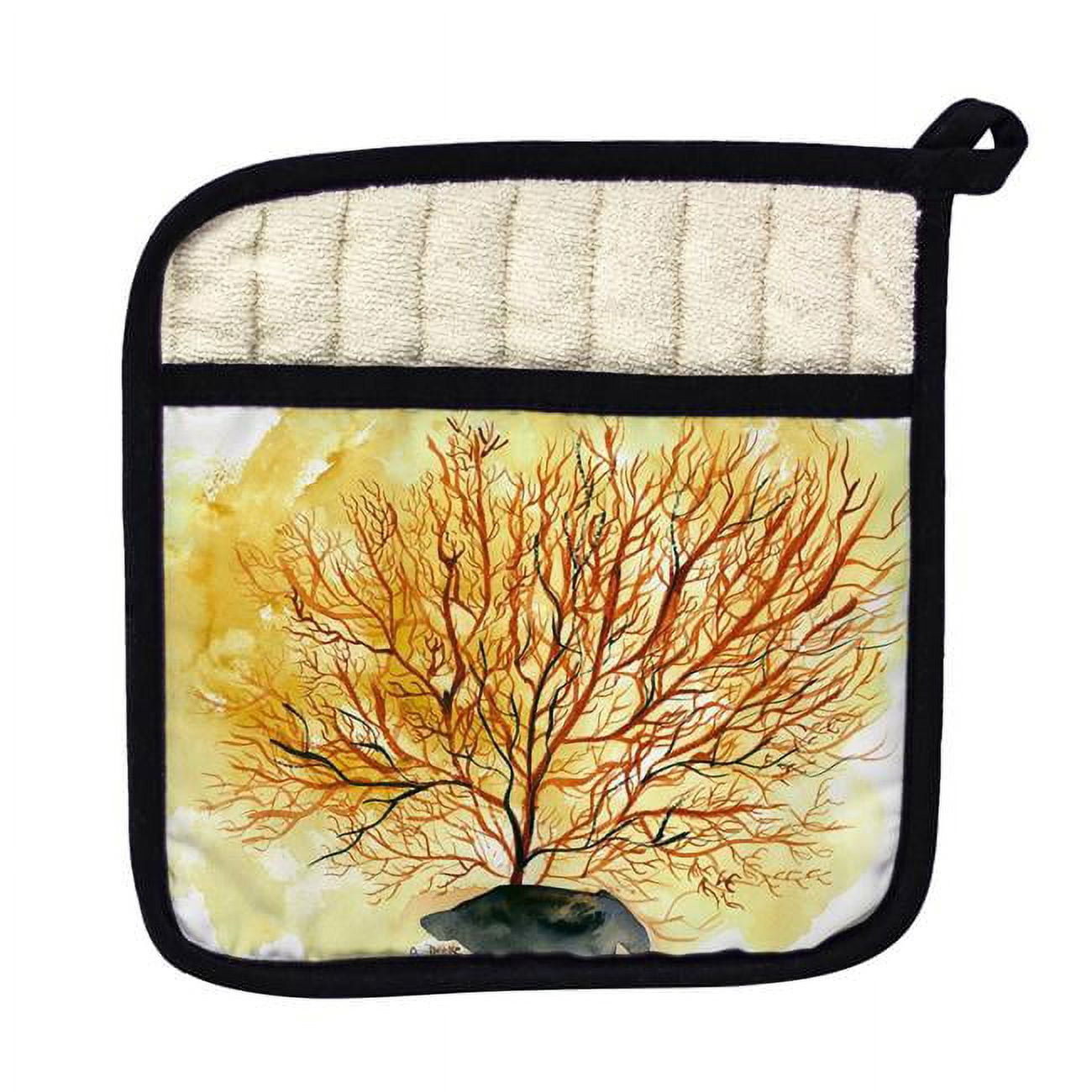 Picture of Betsy Drake PT067A Red Sea Fan Pot Holder