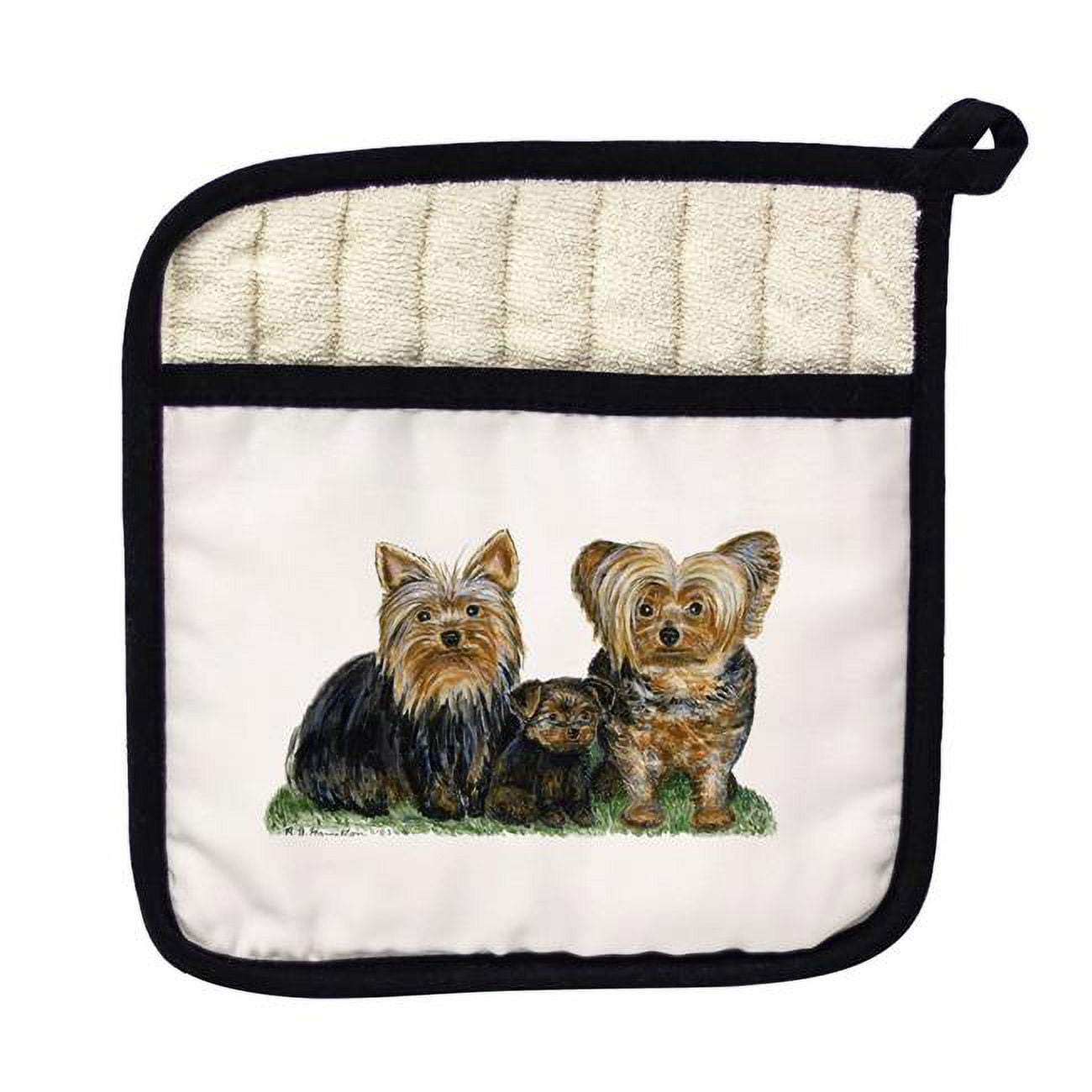 Picture of Betsy Drake PT068 Yorkies Pot Holder