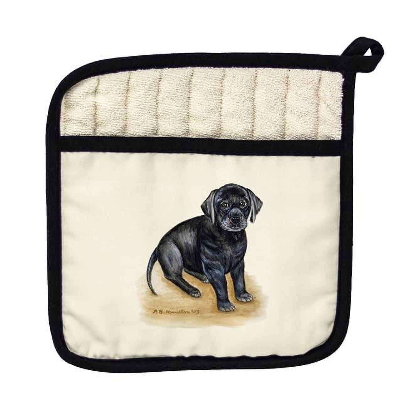 Picture of Betsy Drake PT069 Black Lab Pot Holder