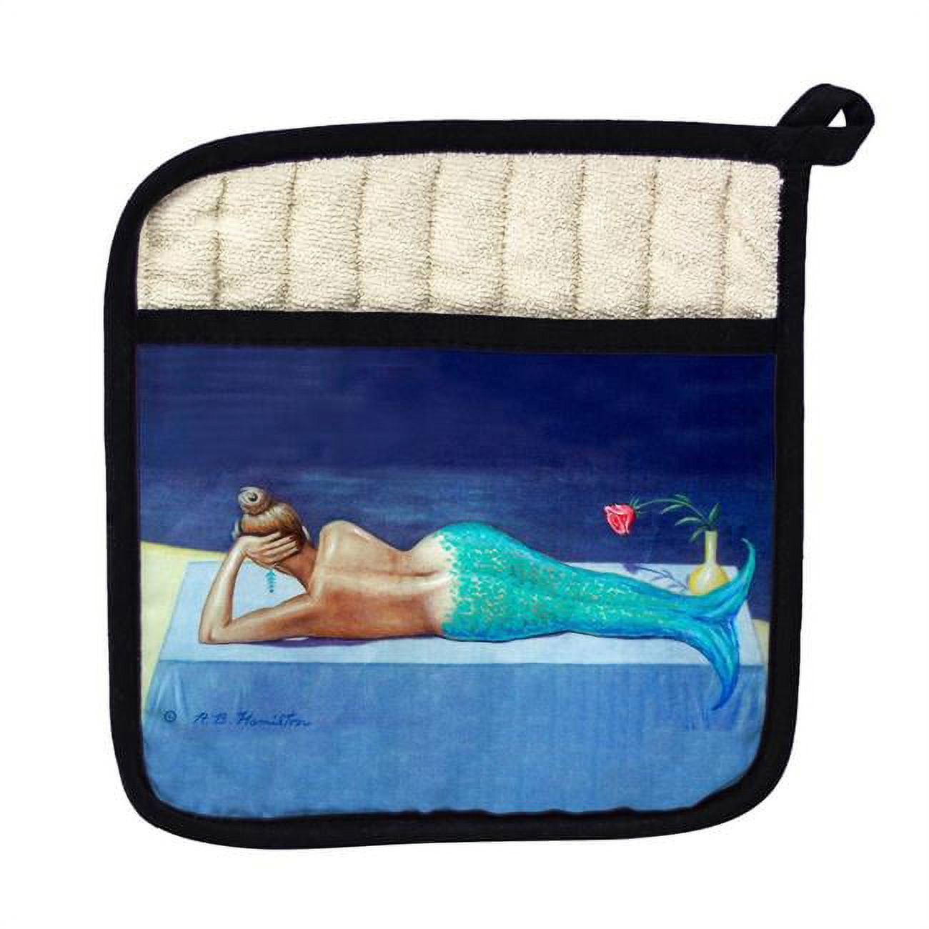 Picture of Betsy Drake PT073 Mermaid Pot Holder