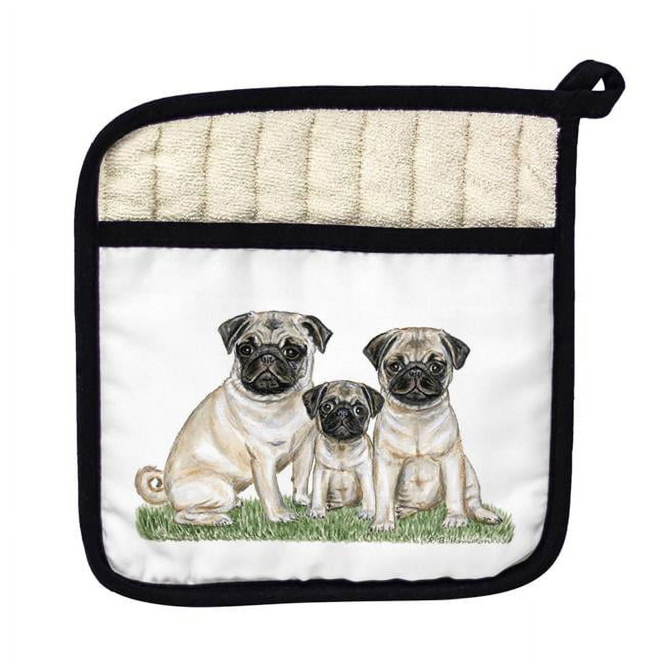 Picture of Betsy Drake PT077 Pugs Pot Holder