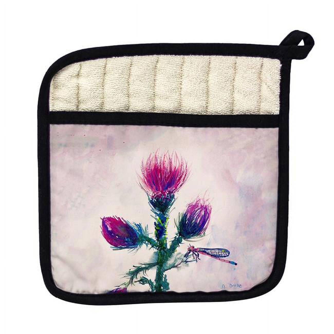 Picture of Betsy Drake PT082 Thistle Pot Holder