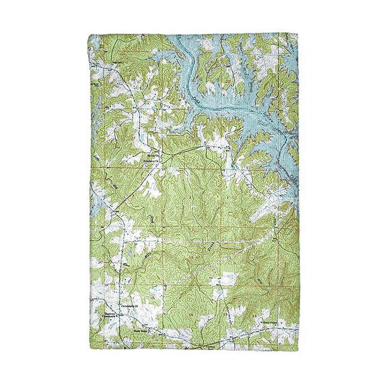 Picture of Betsy Drake KT612 Lewis Smith Lake, AL Nautical Map Kitchen Towel