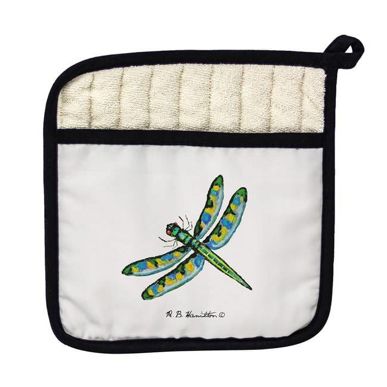 Picture of Betsy Drake PT087 Dicks Dragonfly Pot Holder