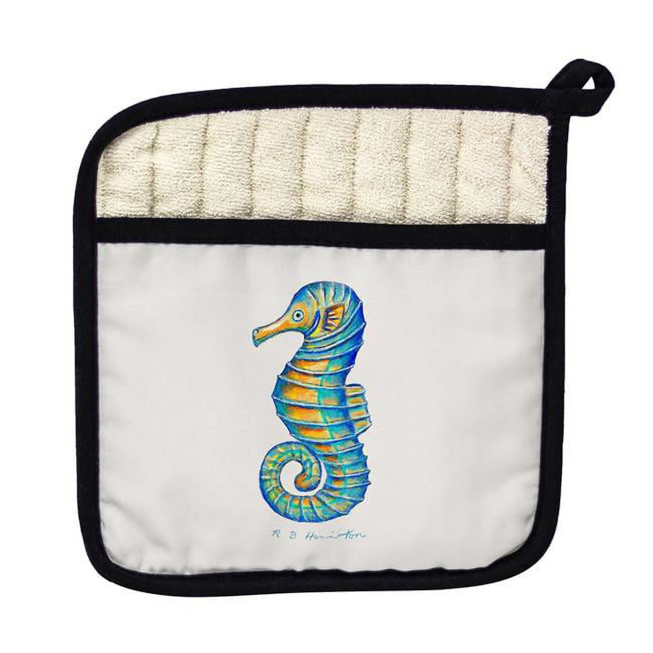 Picture of Betsy Drake PT089 Rays Seahorse Pot Holder