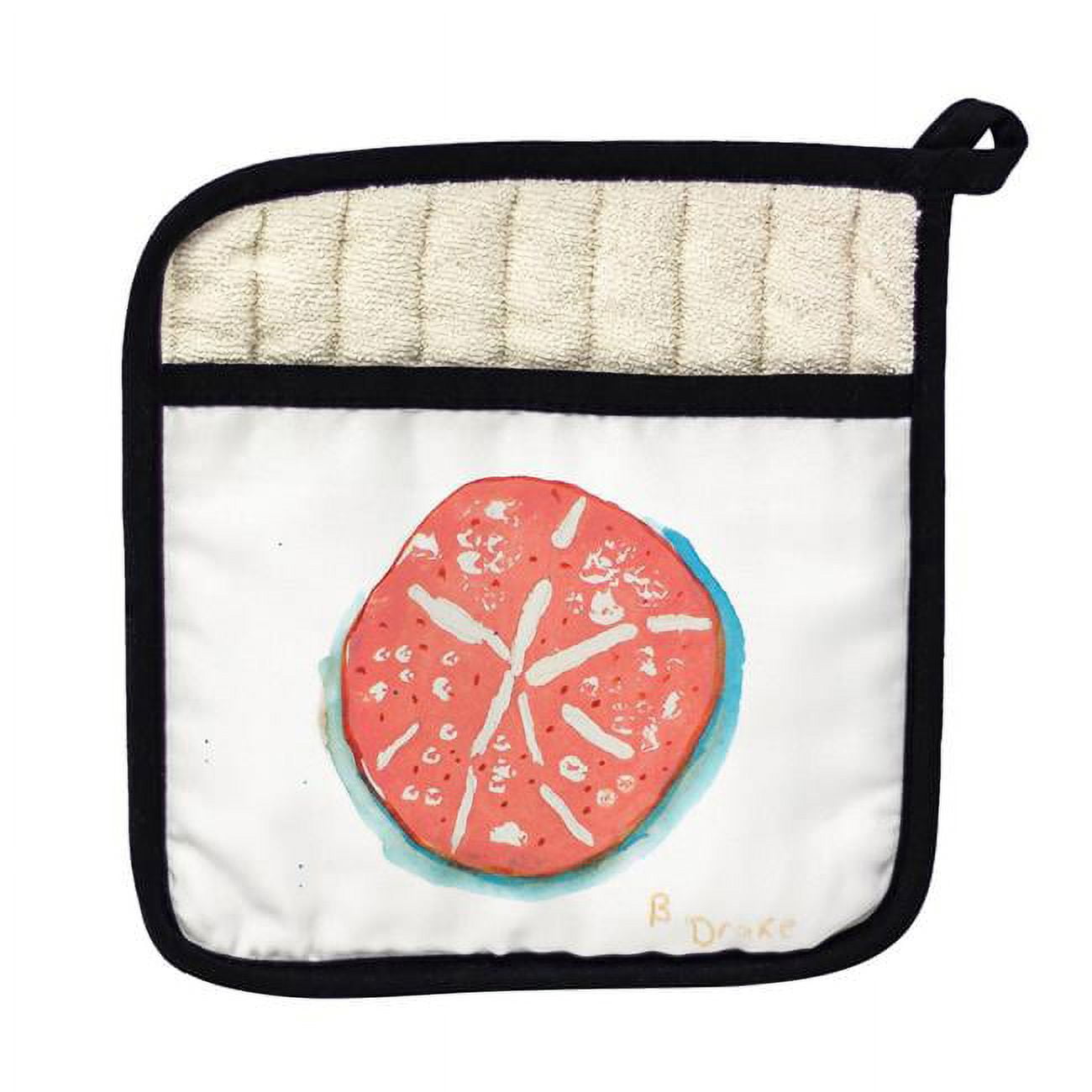 Picture of Betsy Drake PT092 Coral Sand Dollar Pot Holder