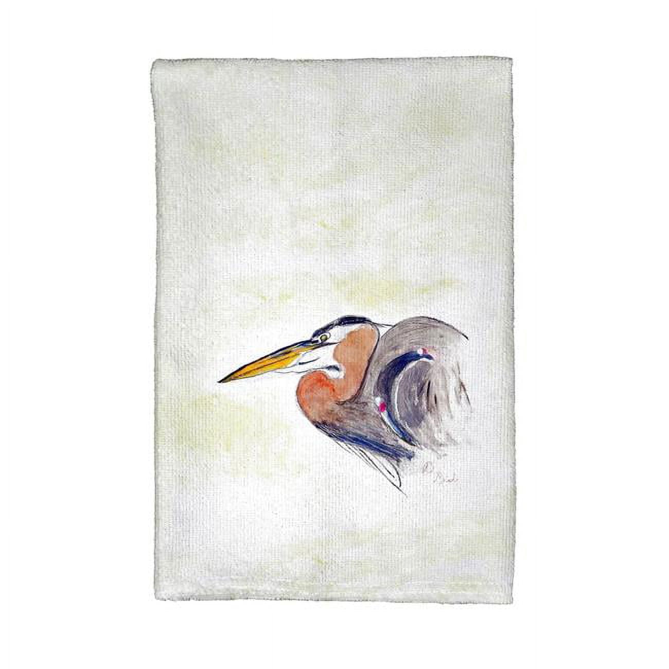 Picture of Betsy Drake KT719 Heron Portrait Kitchen Towel
