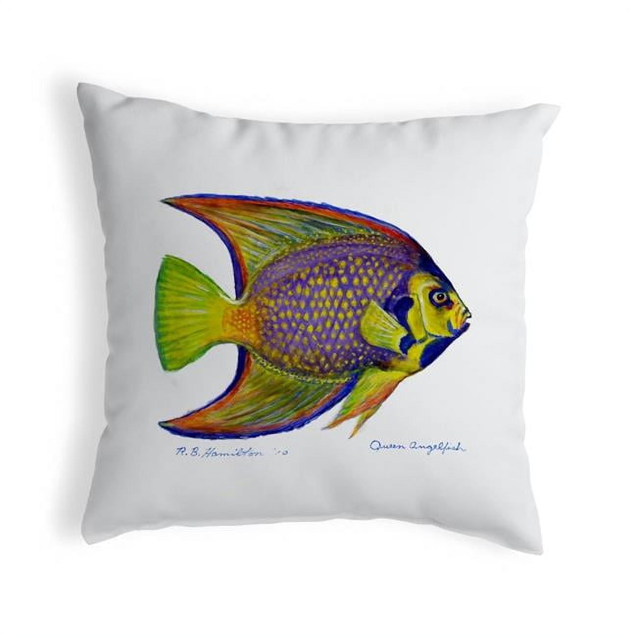 12 x 12 in. Queen Angelfish Small No-Cord Pillow