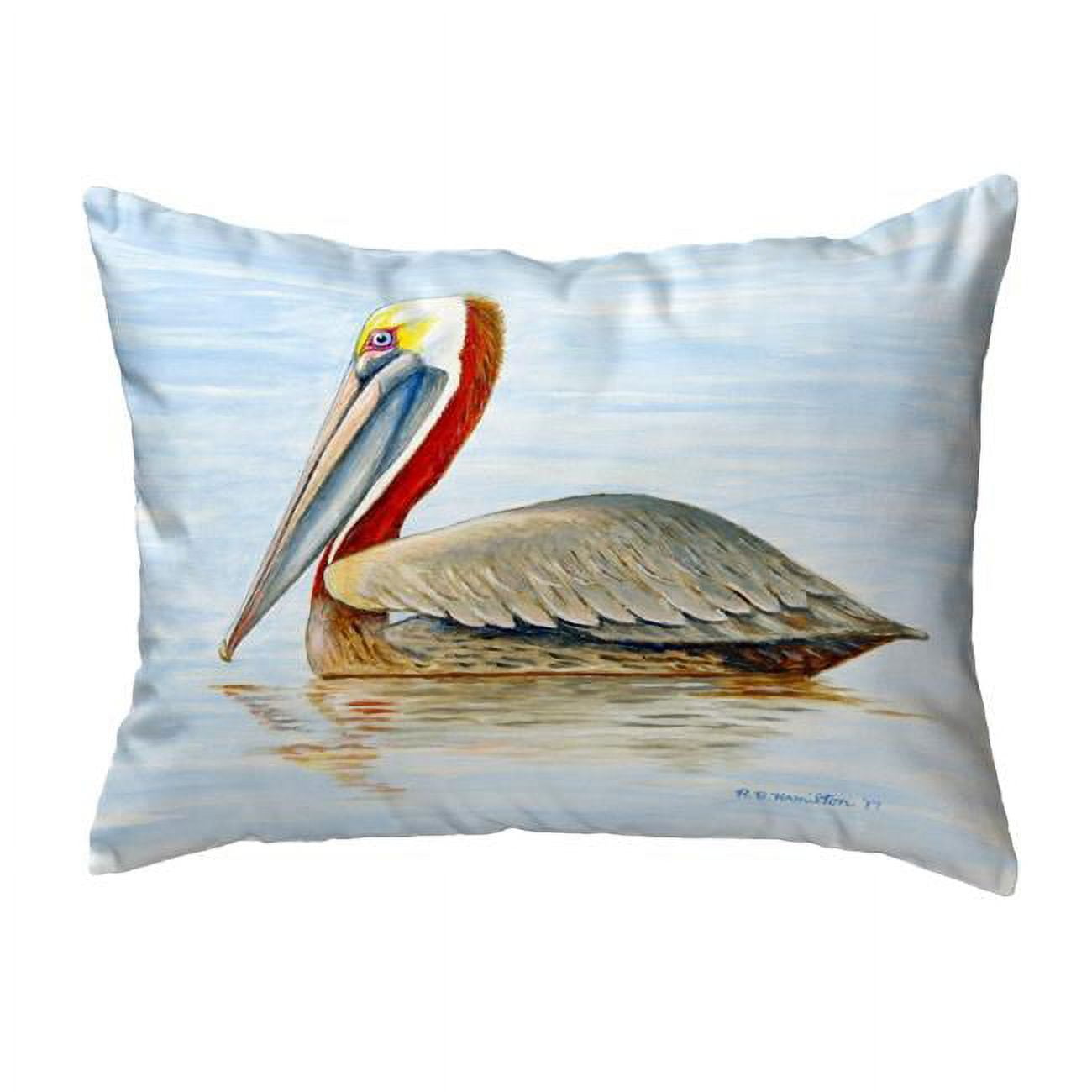 11 x 14 in. Summer Pelican Small No-Cord Pillow