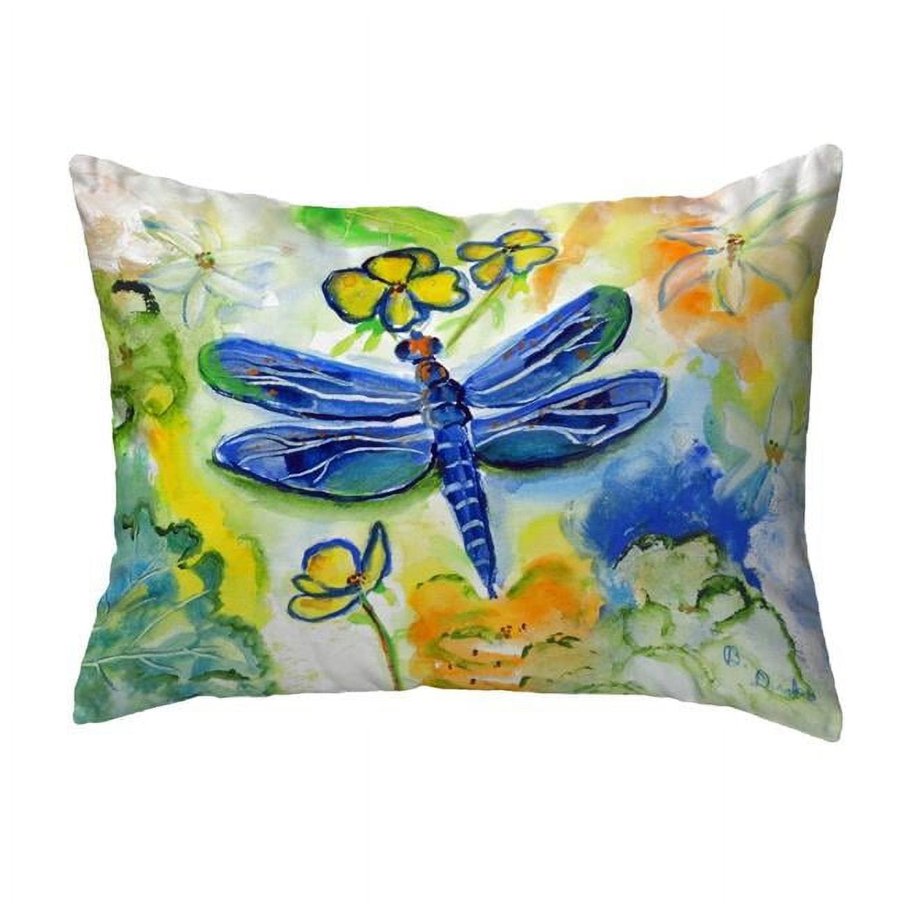 11 x 14 in. Dragonflys Garden Small No-Cord Pillow