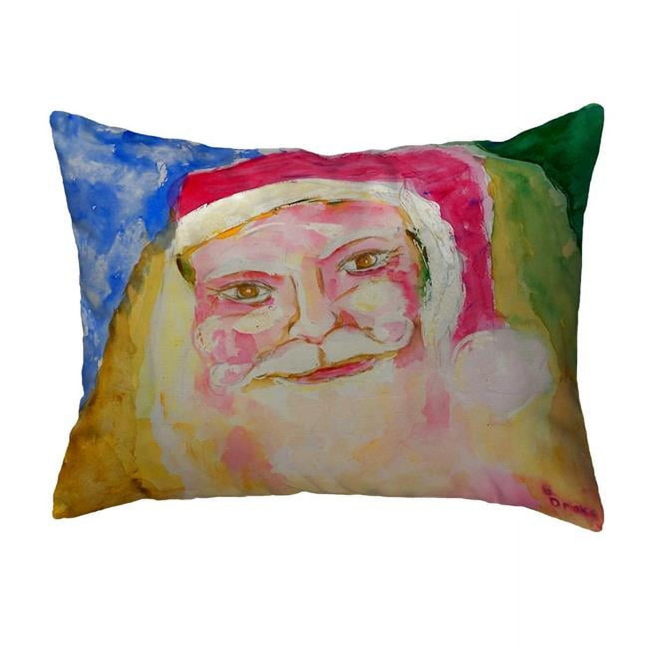 12 x 12 in. Santa Face Small No-Cord Pillow