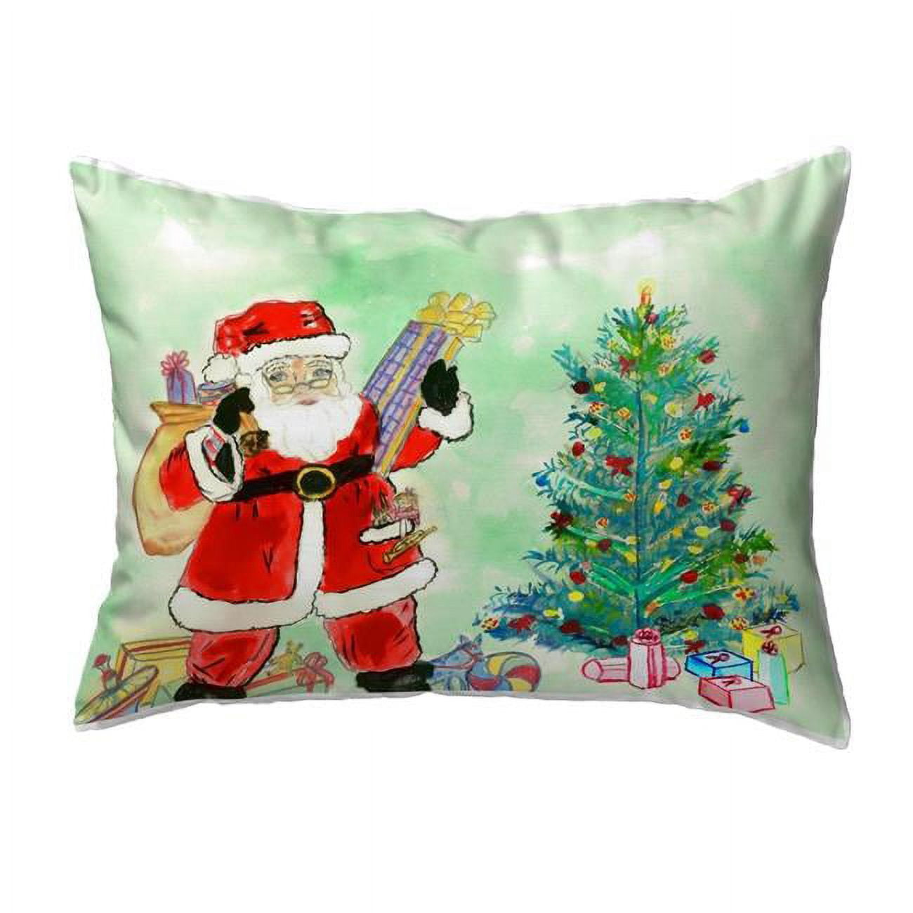 11 x 14 in. Santa & Tree Small No-Cord Pillow