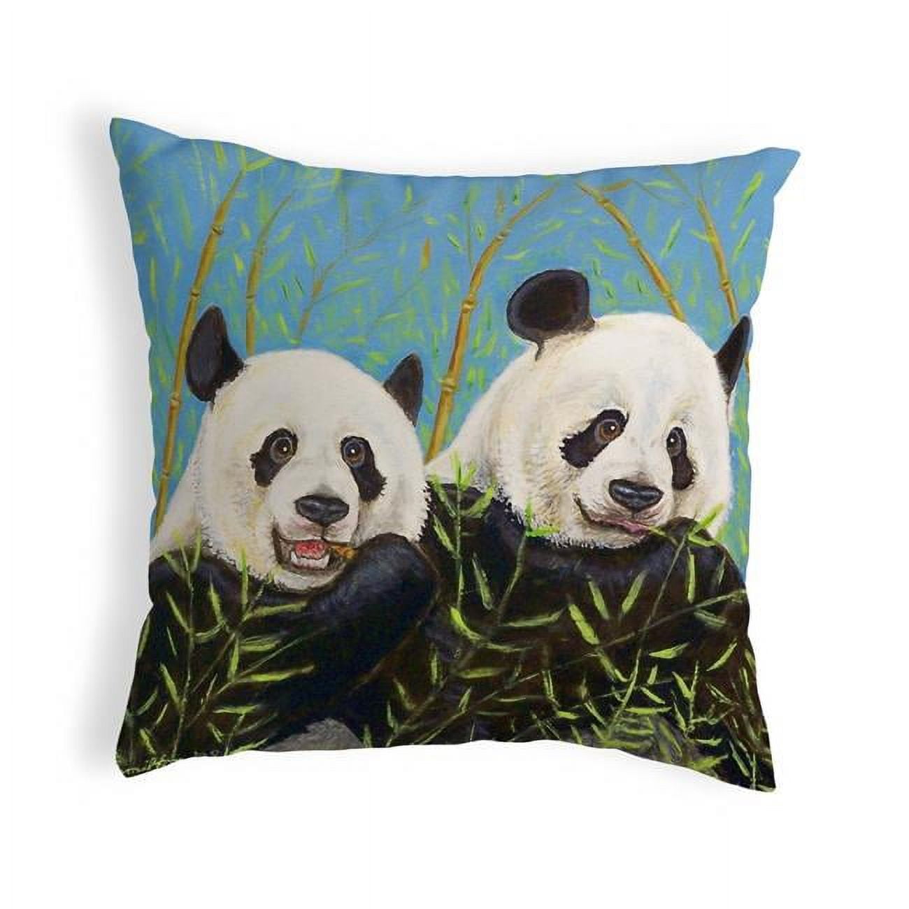 12 x 12 in. Pandas Small No-Cord Pillow