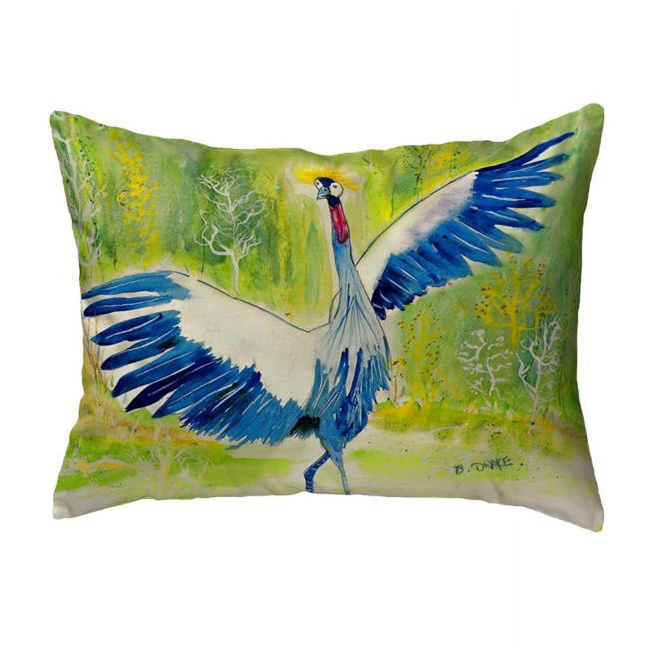 11 x 14 in. Dancing Crane Small No-Cord Pillow