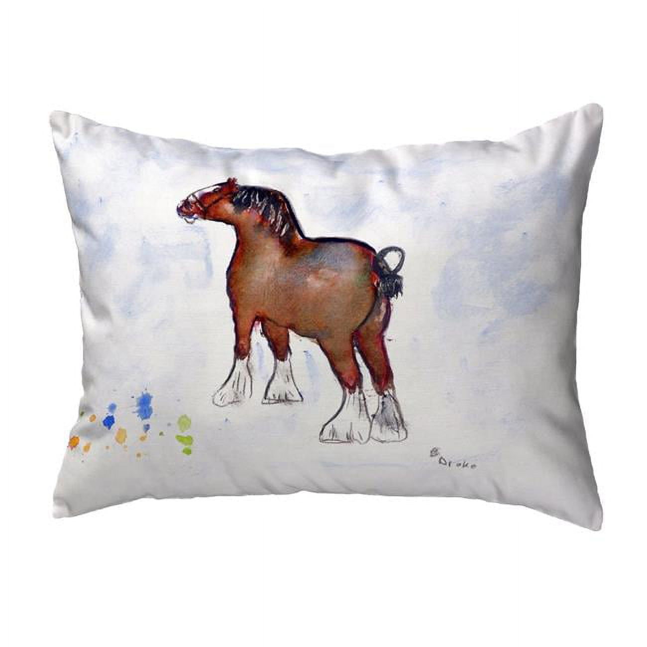 11 x 14 in. Clydesdale Small No-Cord Pillow
