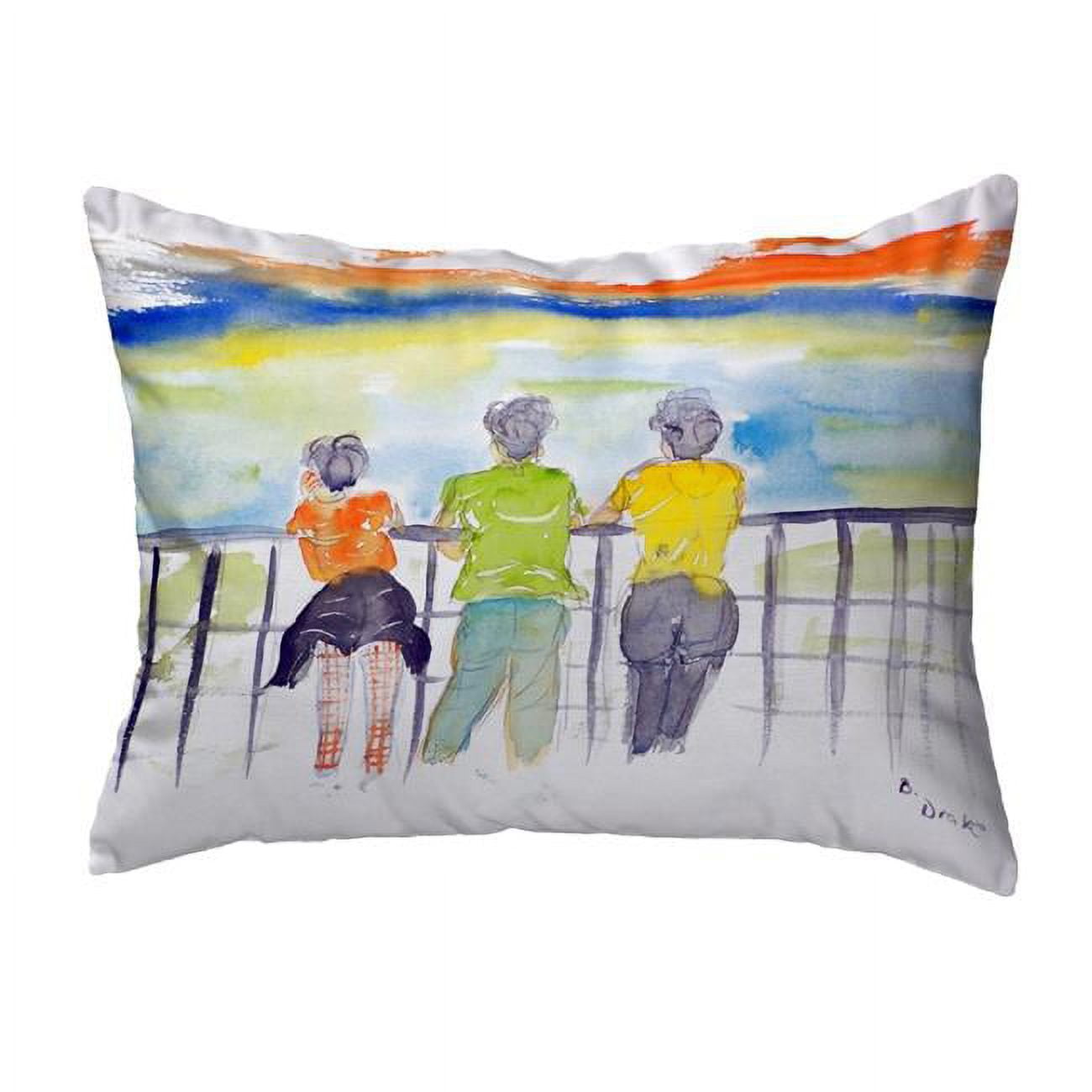 11 x 14 in. Ladies Looking Small No-Cord Pillow