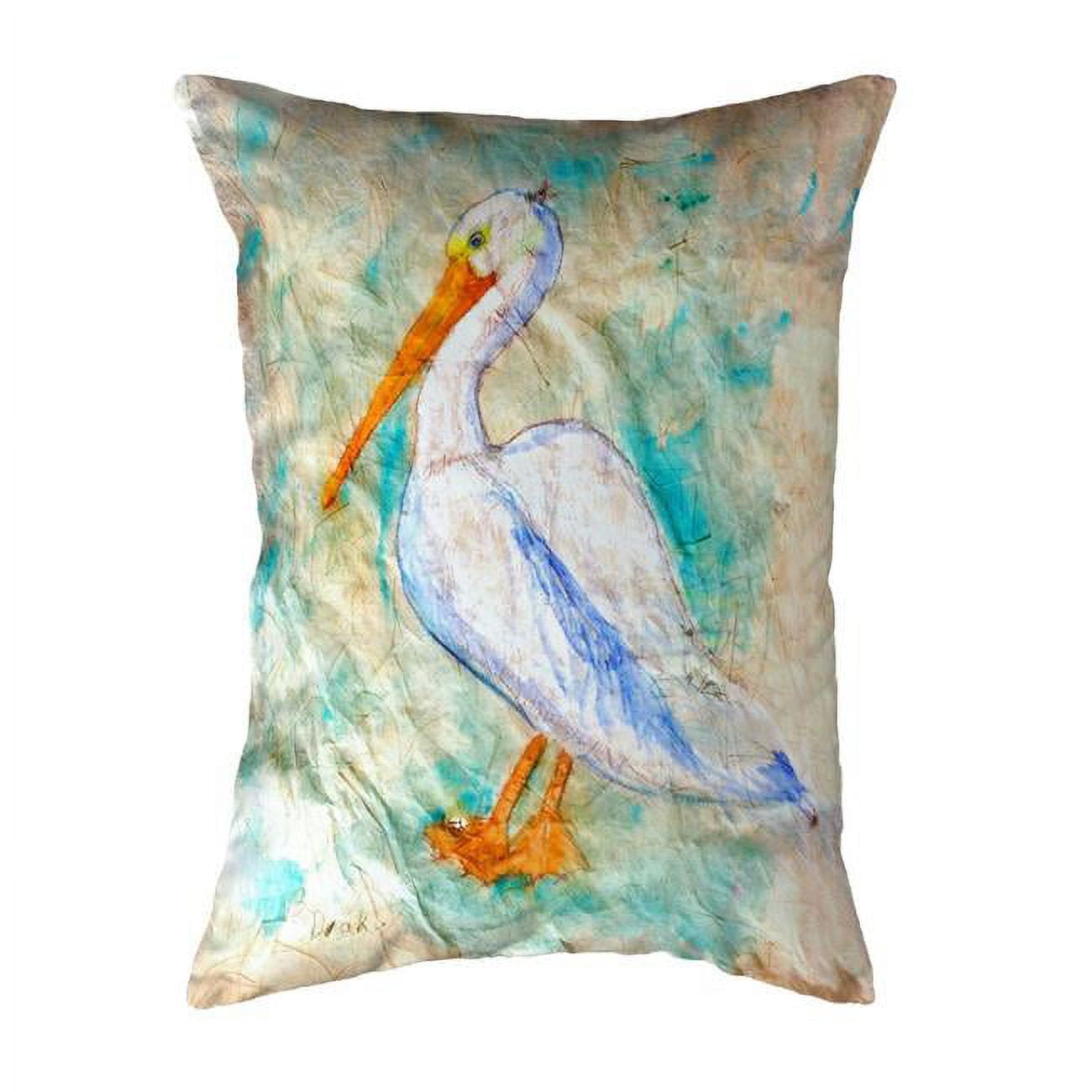 11 x 14 in. Pelican on Rice Small No-Cord Pillow