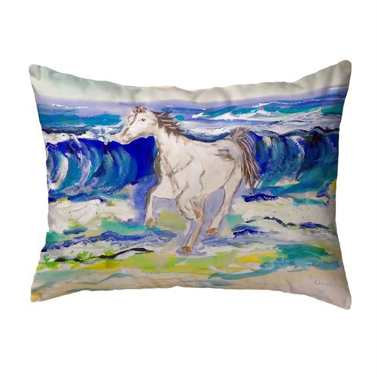 11 x 14 in. Horse & Surf Small No-Cord Pillow