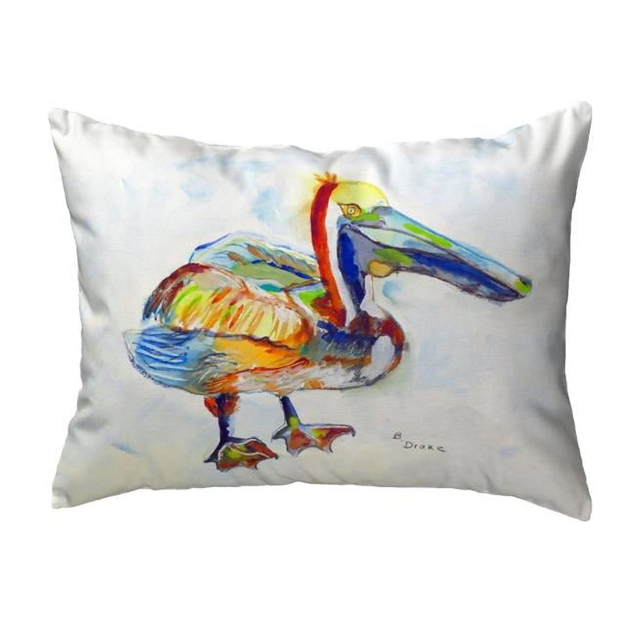 11 x 14 in. Heathcliff Pelican Small No-Cord Pillow